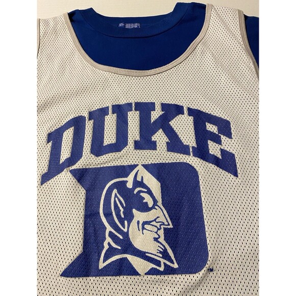 Vintage RARE STARTER 90s DUKE Blue Devils Mens Jersey T-Shirt NCAA Korea Large - Picture 6 of 16
